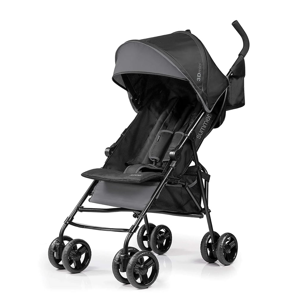 Convenience Lightweight Infant Stroller, Blue/Black - Compact Fold