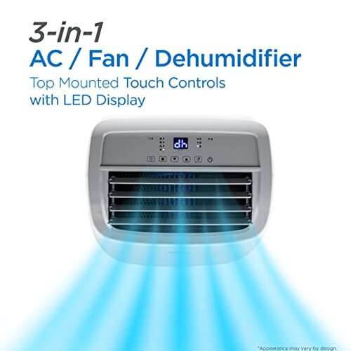 8,000 BTU Portable Air Conditioner up to 350 Sq.ft with Remote Control