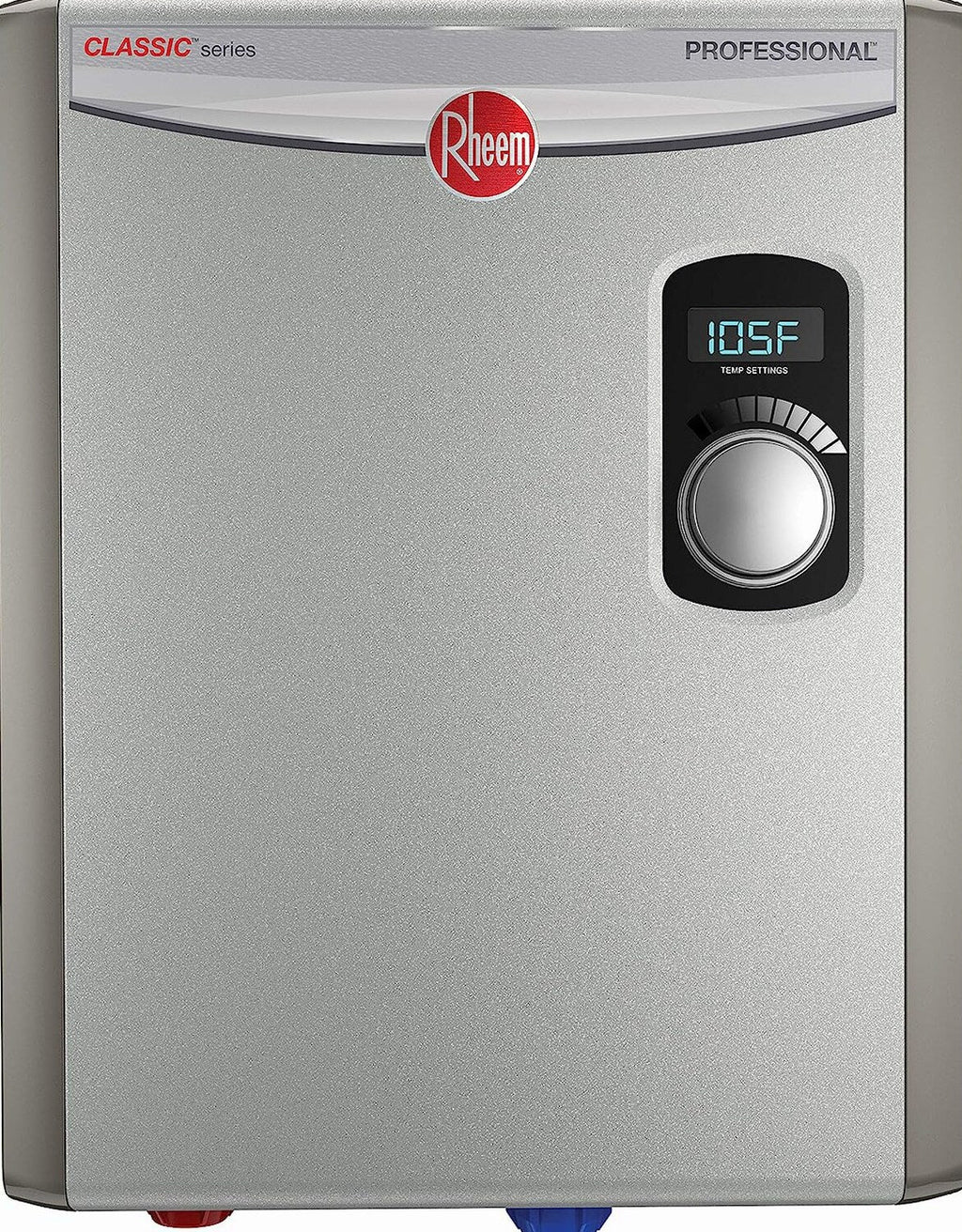 Rheem 18kW 240V Tankless Electric Water Heater, Energy Efficient, Compact, Gray