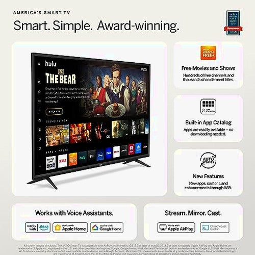 VIZIO 40-inch D-Series Full HD 1080p Smart TV with AMD FreeSync Apple AirPlay