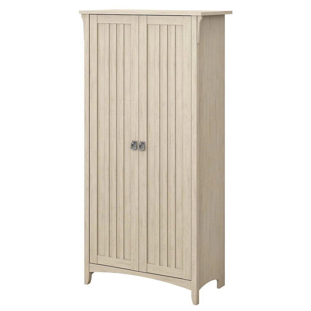 Tall Freestanding Storage Cabinet With Doors And 5 Shelves