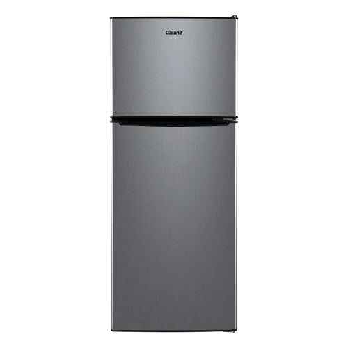 4.6. Cu ft Two Door Mini Refrigerator with Freezer, Stainless Steel