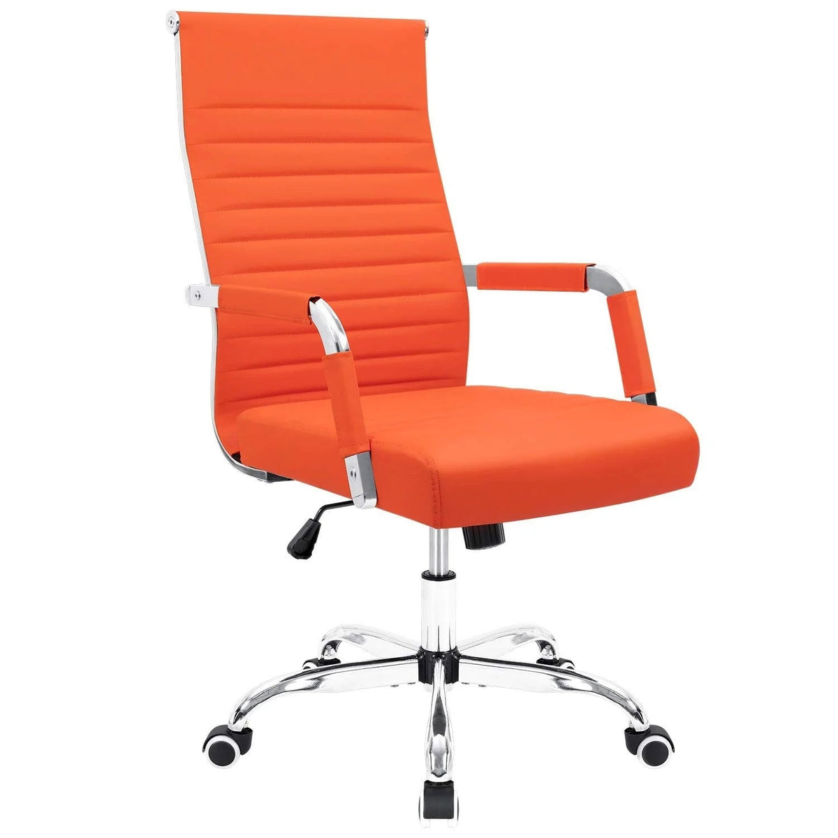 Ergonomic High-Back Office Chair With PU Leather Upholstery And 360-Degree Swivel