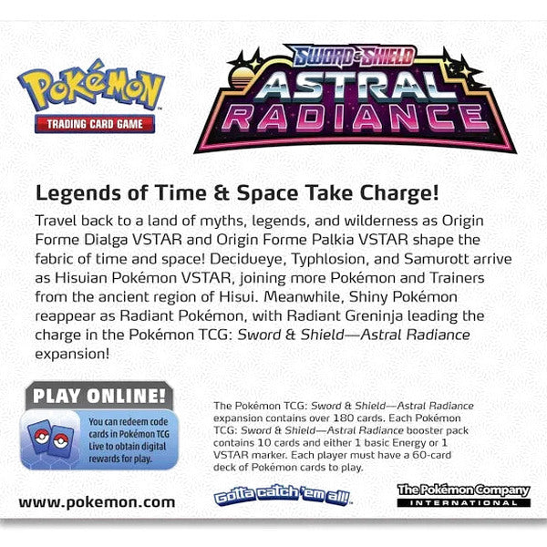 Astral Radiance Elite Trainer Box for Pokemon Sword and Shield
