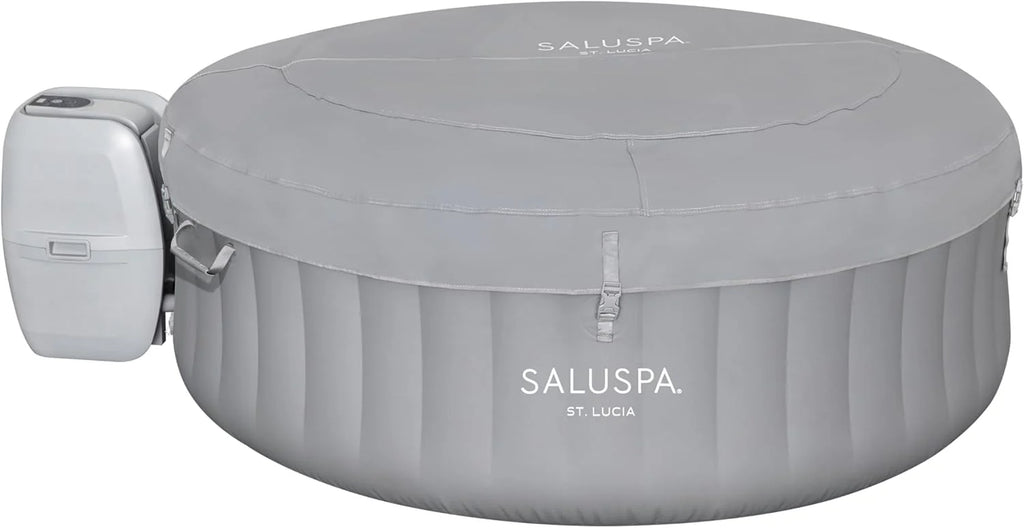 Bestway SaluSpa Miami Inflatable Hot Tub Spa, 71 x 26 in, 2-4 Person, Black - 60104E