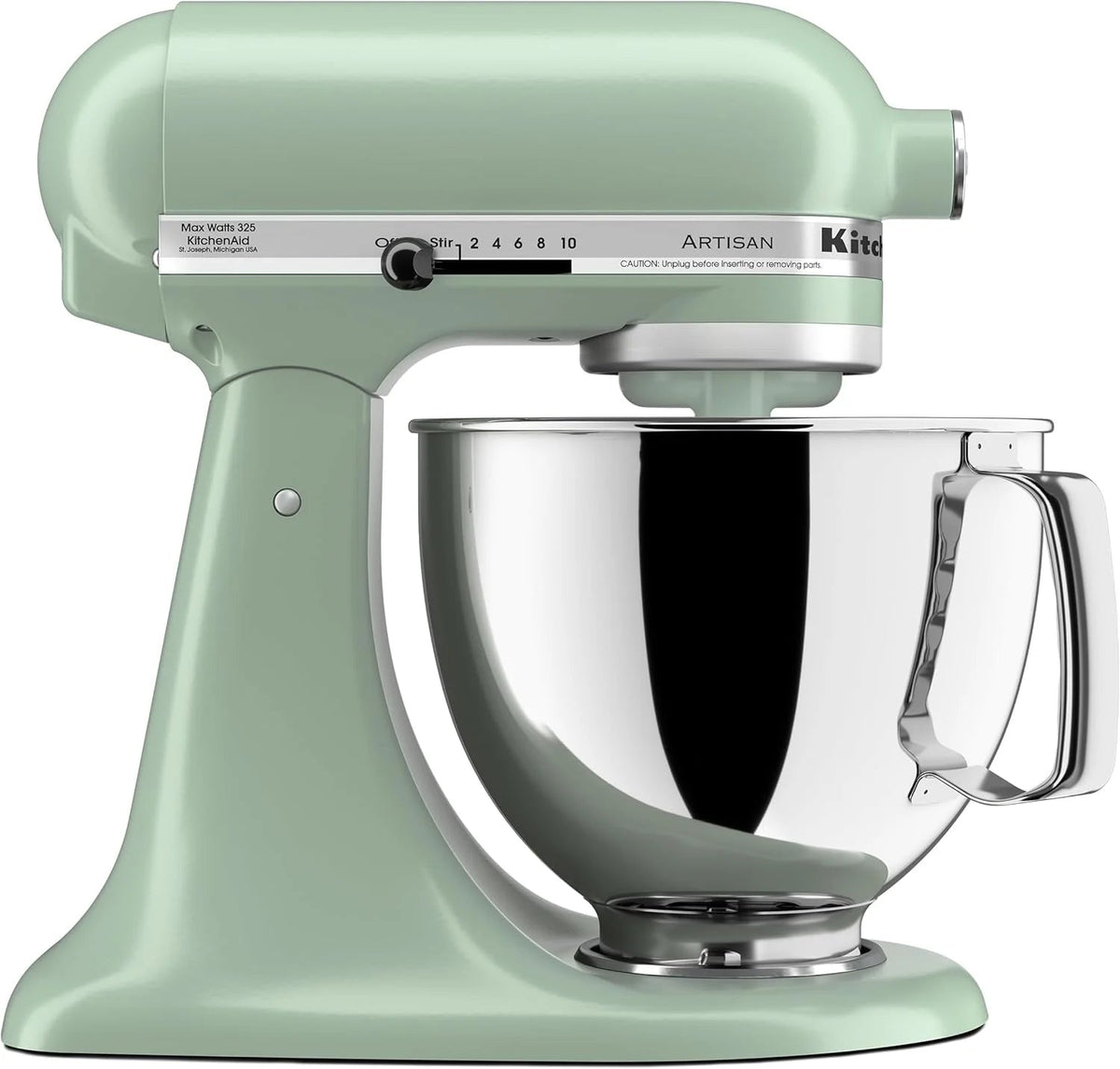 5-Quart Tilt-Head Stand Mixer With Stainless Steel Bowl, 10 Speeds