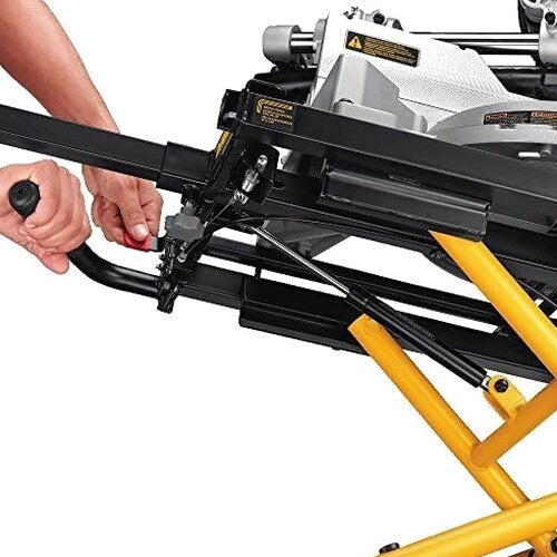 Miter Saw Stand With Wheels (DWX726) Yellow