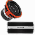 Deaf Bonce Car Audio 12" 2Ohm Avatar Subwoofer STU-1246D2&amp;Monoblock Amp Package
