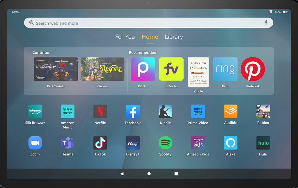 Amazon – Fire Max 11 tablet, vivid 11′′ display, octa core processor, 4 GB RAM, 14 hour battery life, 64 GB – Gray
