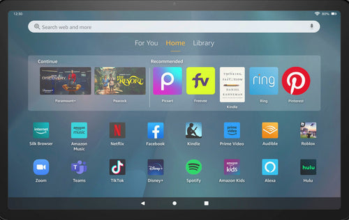 Amazon – Fire Max 11 tablet, vivid 11′′ display, octa core processor, 4 GB RAM, 14 hour battery life, 64 GB – Gray