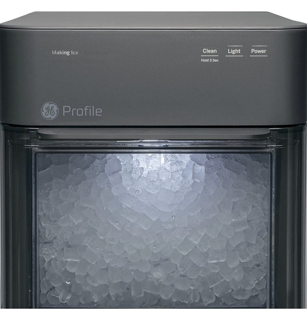 GE Profile Opal 2.0 | Countertop Nugget Ice Maker | Ice Machine with WiFi Connectivity | Smart Home Kitchen Essentials | Black Stainless