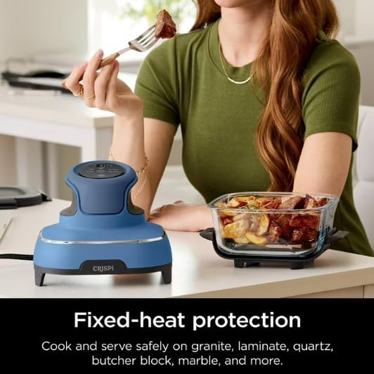 Ninja 5-In-1 Portable Glass Air Fryer With 4-Quart And 2 6-Cup Containers - Crispi
