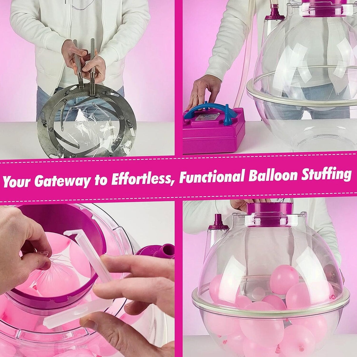 Balloon Stuffing Machine | Balloon Stuffer Machine Kit with Electric Air Pump and Expander Tool