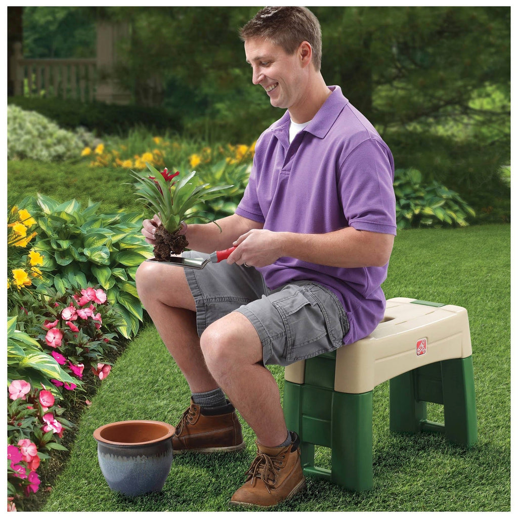 Step 2 Garden Kneeler Seat, Green