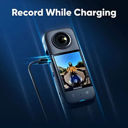 Insta360 X3 Motorcycle Kit- Waterproof 360 Action Camera with 1/2" 48MP Sensors