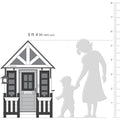 KidKraft Wooden Playhouse With Working Doorbell, Fence, Kitchen And Pet Door - Riverscape