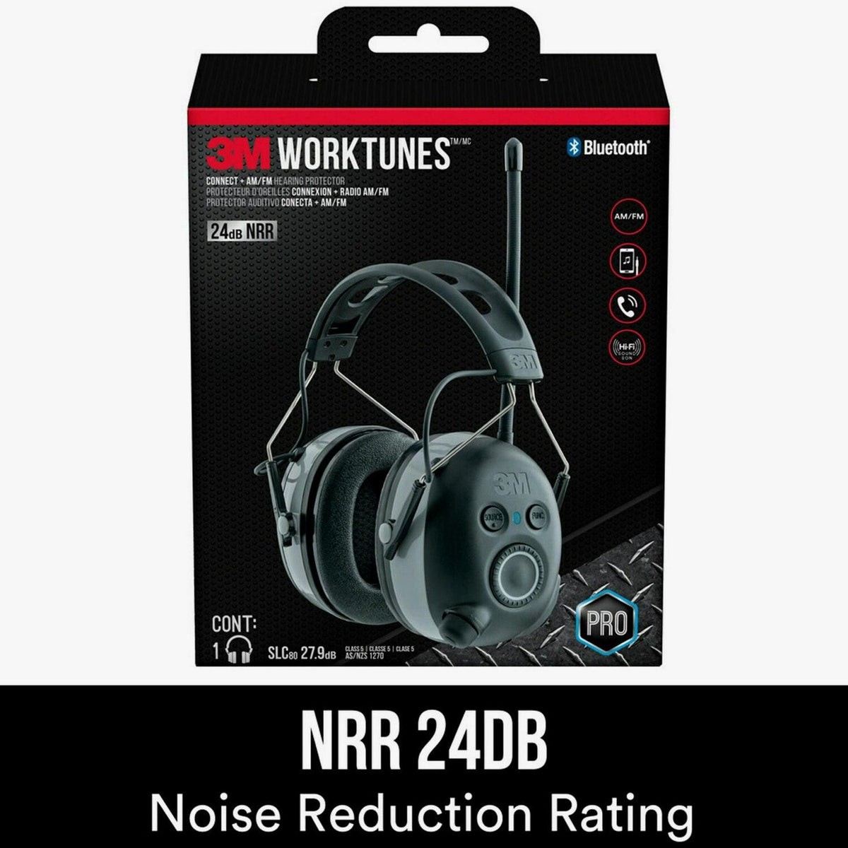 3M Worktunes Connect. AM/FM Hearing Protector. Bluetooth Technology