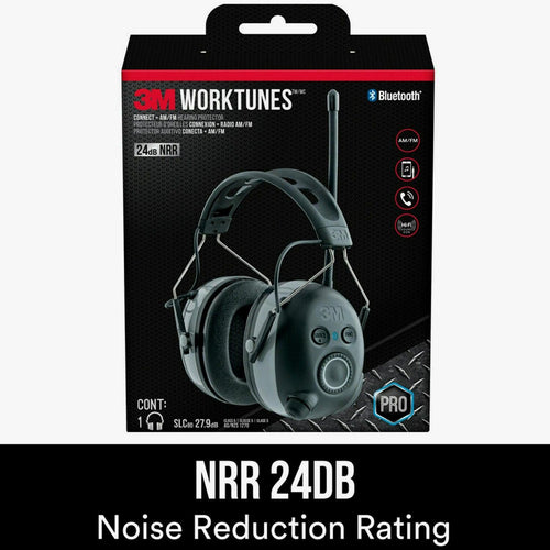 3M Worktunes Connect. AM/FM Hearing Protector. Bluetooth Technology