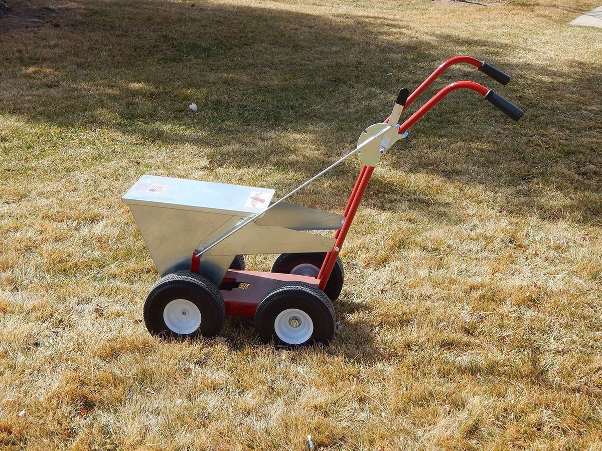 Newstripe NewLiner HD 50 lb Heavy Duty Dry Line Marker (Part #10001744) | Precision 2" or 4" Lines | Galvanized Steel | 10" Pneumatic Tires | For Baseball, Tracks &amp; Events | Made in USA