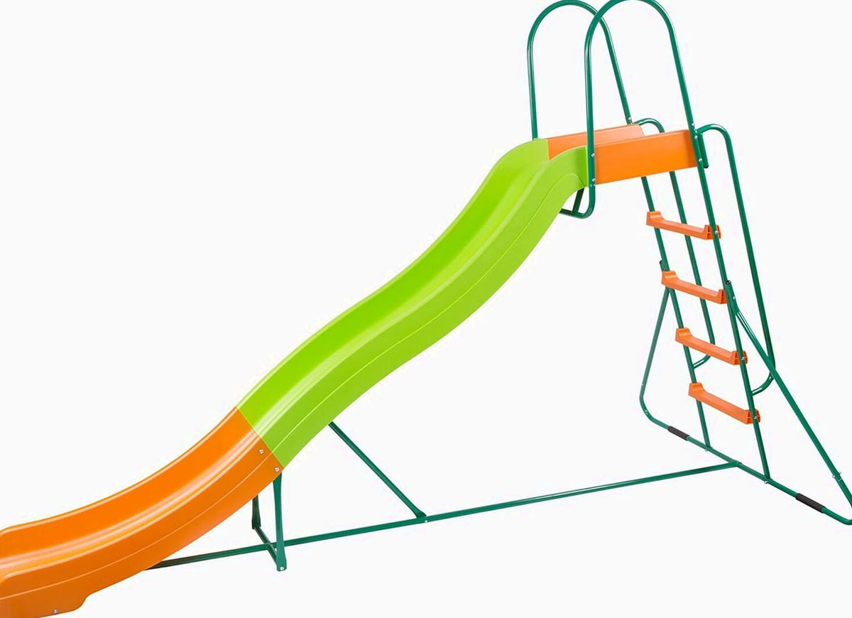 Outdoor Play Set Kids Slide: 10 ft Freestanding Climber, Swingsets, Playground Jungle Gyms Kids Love – Above Ground Pool Slide for Summer Backyard