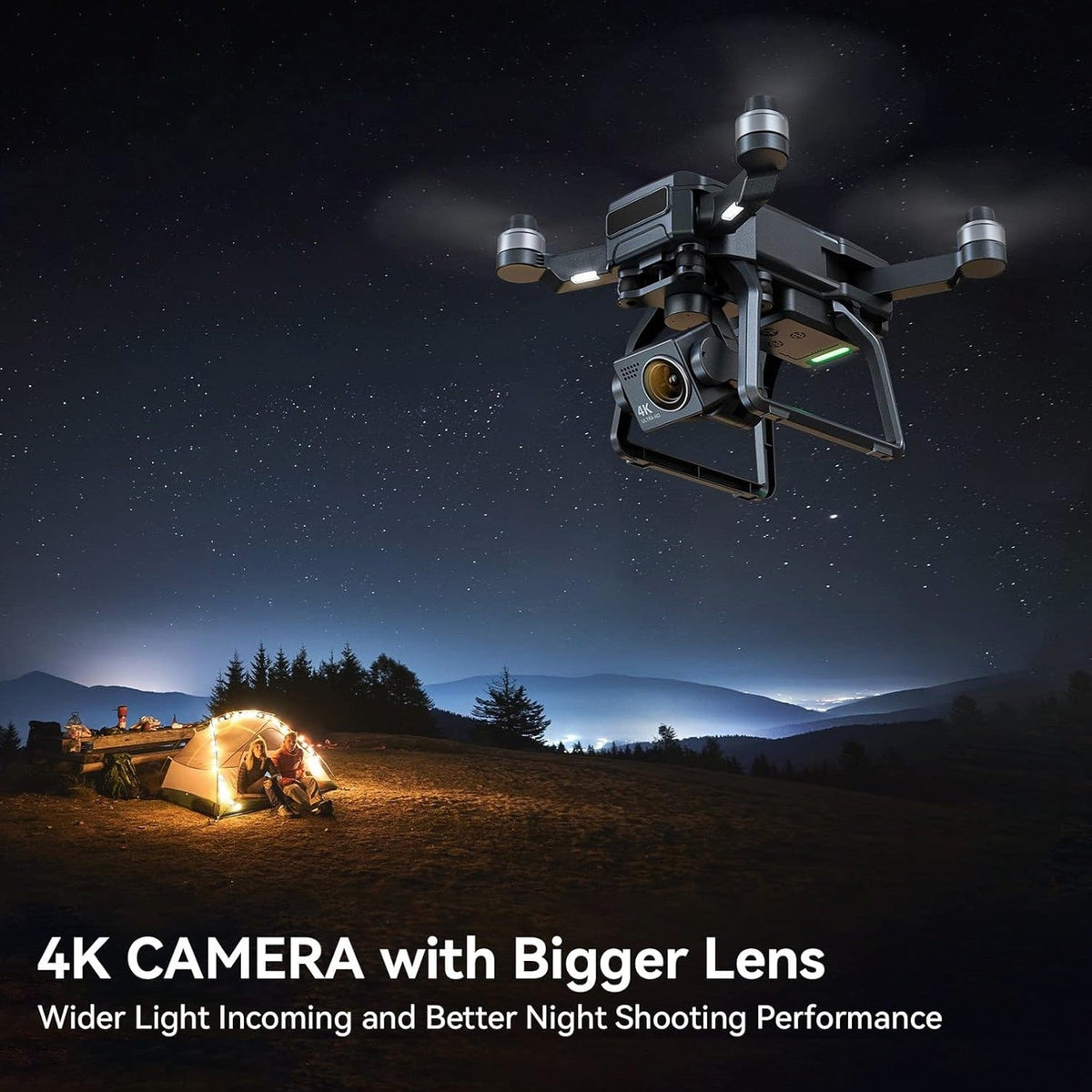 GPS Drones with Camera for Adults 4K Night Vision, 3-Aix Gimbal, 2Mile Long Range, 75Mins Flight Time Professional Drone with 3 Battery, Auto Return+Follow Me+Fly Around+Beginner Mode for Kid