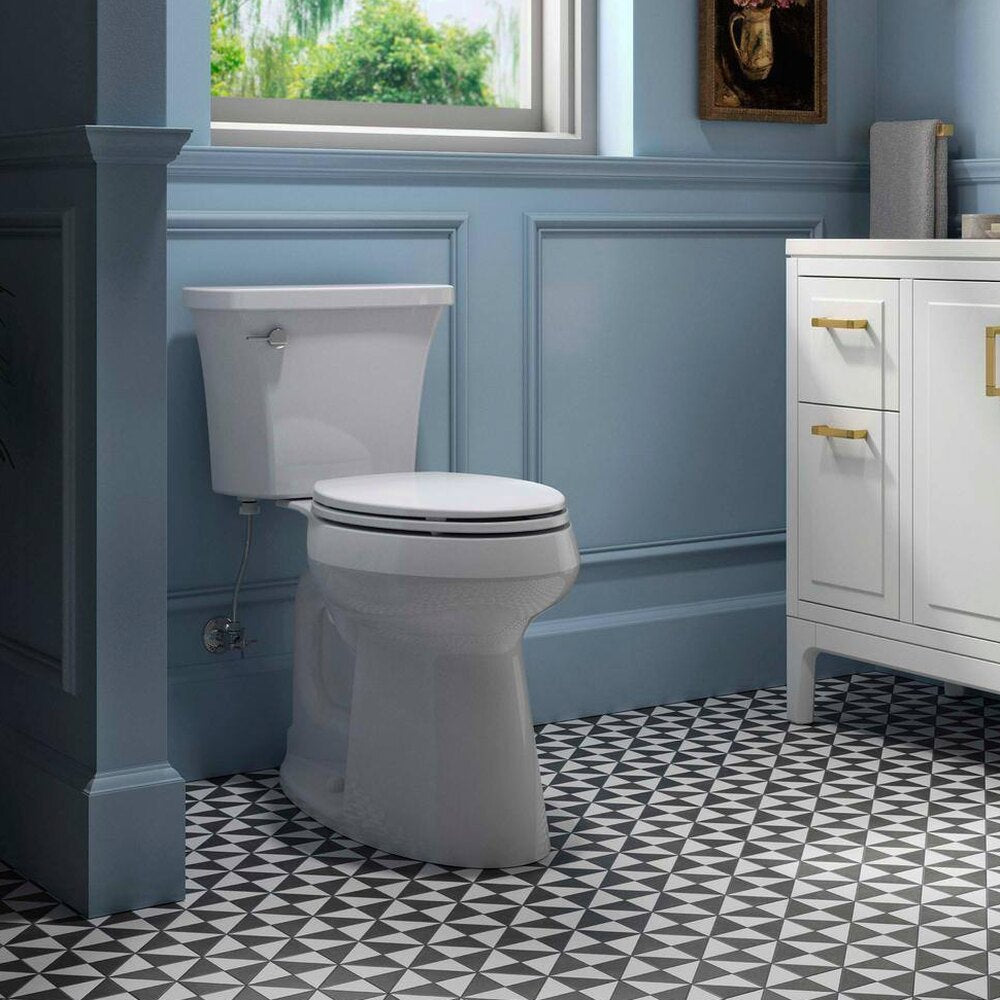 Extra Tall Highline Arc Complete Solution 2-piece 1.28 GPF Single Flush Elongated Toilet in White (Seat Included) 78305-0