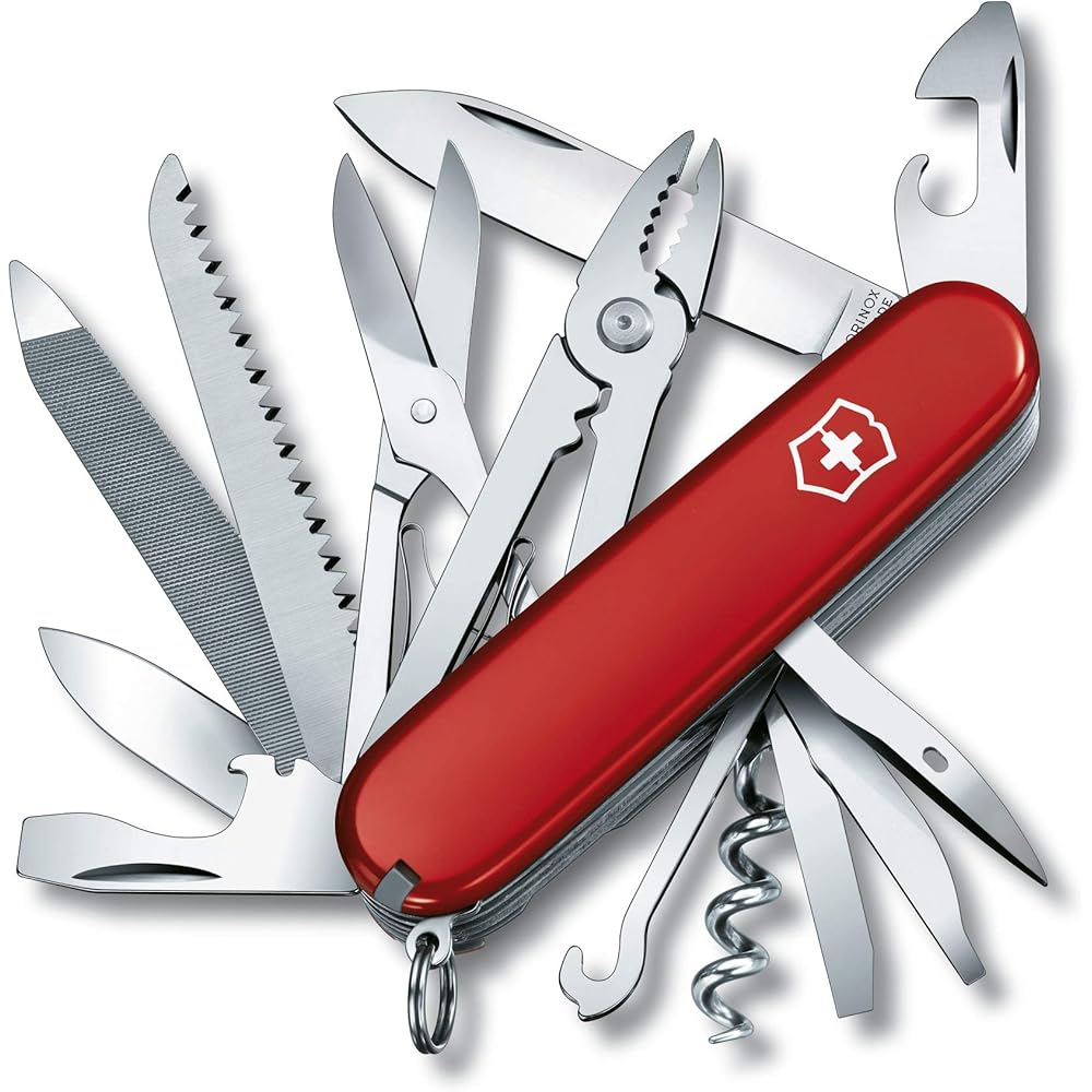 Victorinox Handyman Swiss Army Pocket Knife, 24 Functions, Red