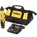 8V MAX Cordless Gyroscopic Screwdriver with Adjustable Handle, (2) 1.0Ah Batteries, Charger, and Bag