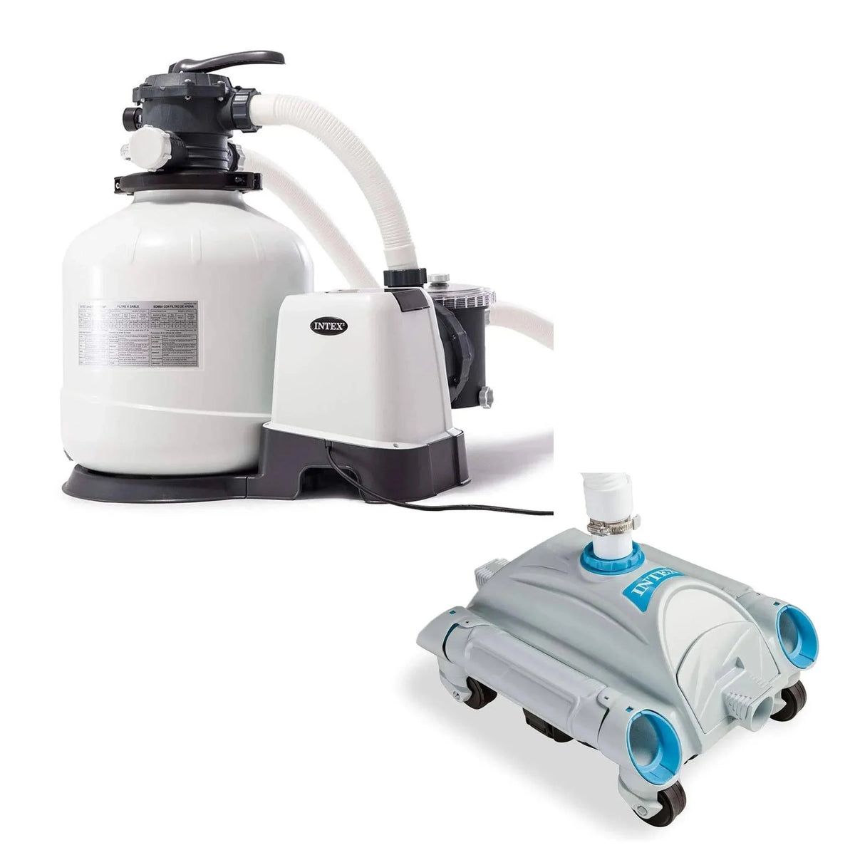 3000 GPH Above Ground Sand Filter Pump With Automatic Vacuum
