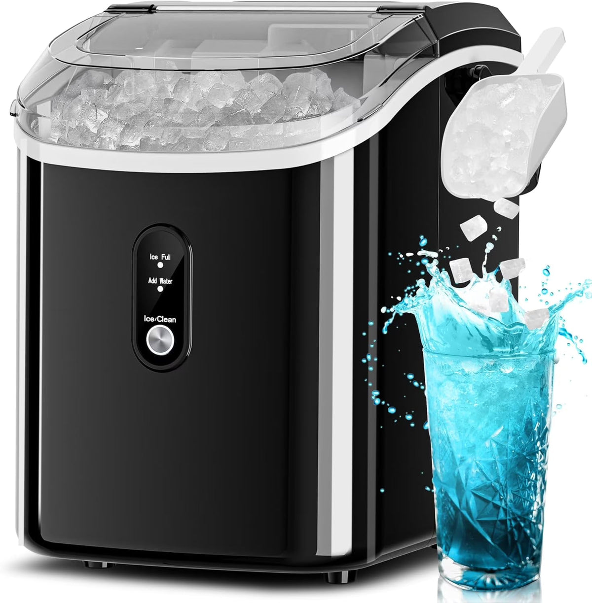 Auseo Countertop Nugget Ice Maker, 35 Lbs Each Day