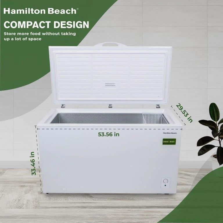 Hamilton Beach 14 Cu. Ft. Chest Freezer, White - HZ7941-3BCOM