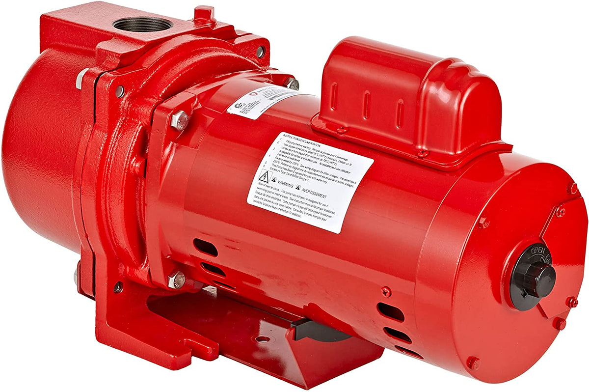 Cast Iron Self-Priming Lawn Sprinkler Pump, 1-1/2 HP, 44 PSI - RL-SPRK150