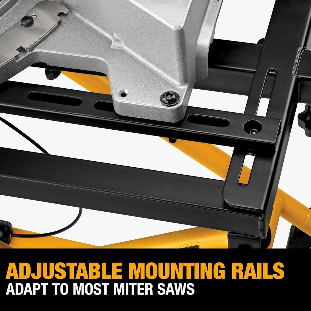 Miter Saw Stand With Wheels (DWX726) Yellow