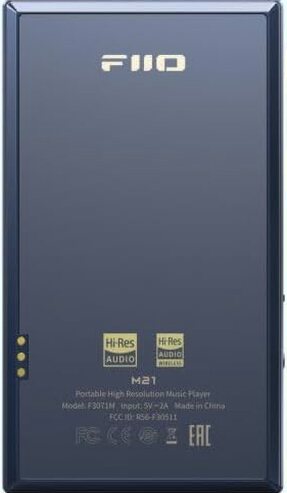FiiO M21 Android 13 Hi-Res Music Player, Snapdragon 680, Blue-Black
