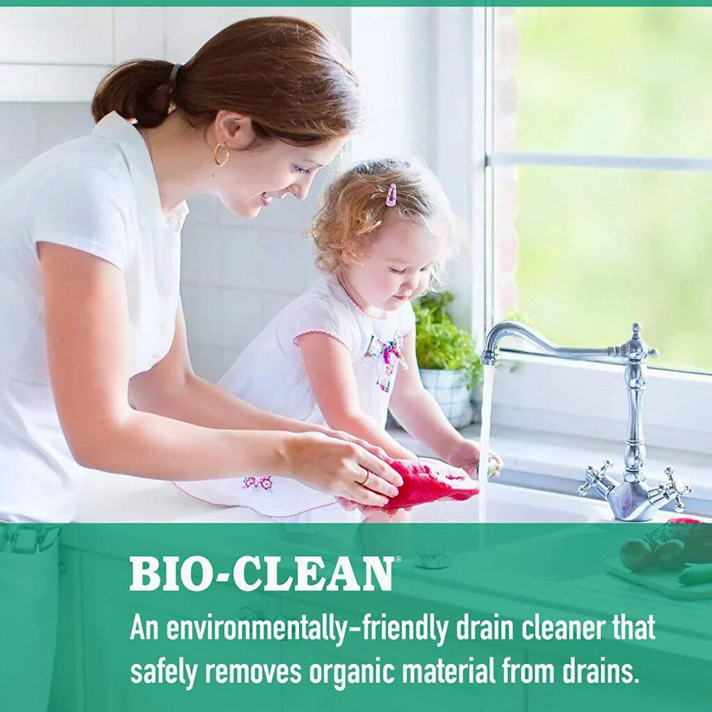 Bio-Clean natural drain cleaner, suitable for septic tanks and grease traps, environmentally friendly
