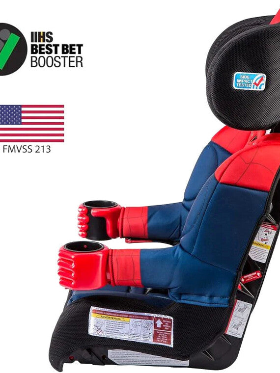 2025 KidsEmbrace Marvel Spider-Man 2-in-1 Forward-Facing Booster Car Seat LATCH | 5-Point Harness Booster 22-65lbs converts to Belt-Positioning Booster 40-100lbs | Adjustable