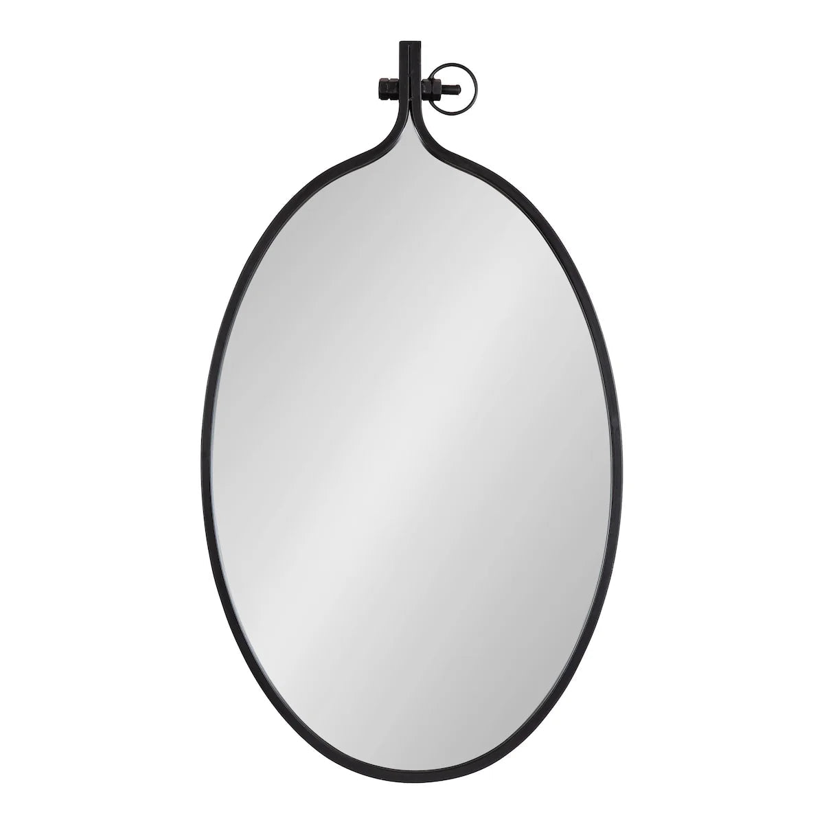 Modern Round Wall Mirror With Decorative Metal Frame