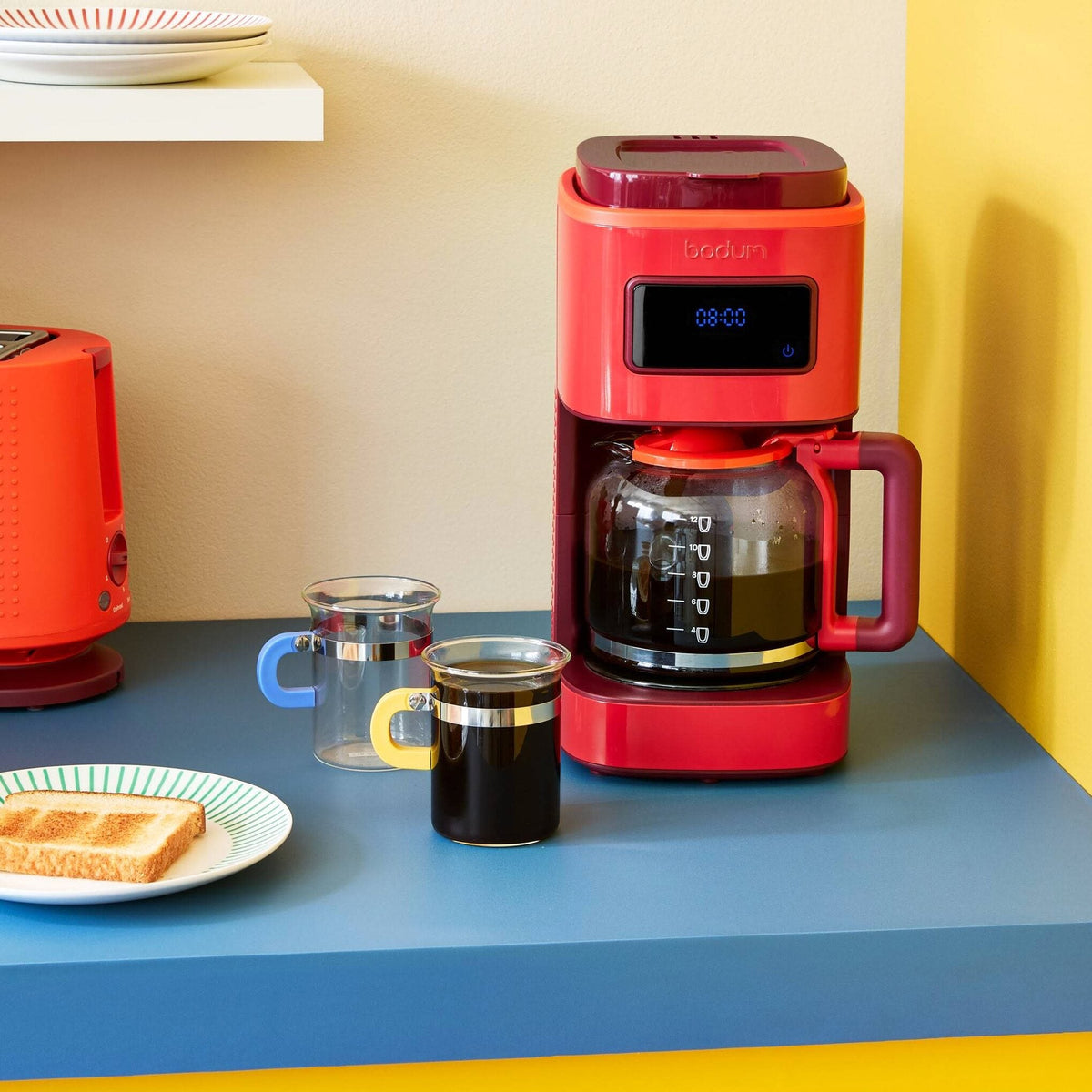 Bodum Programmable 12-Cup Coffee Maker - Red