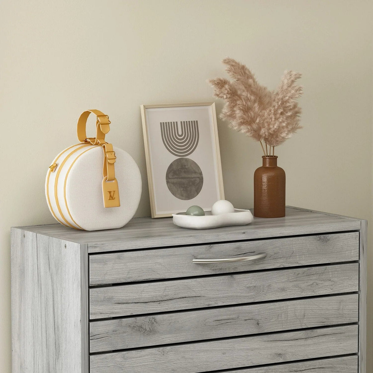 Modern Flip-Down Shoe Storage Cabinet