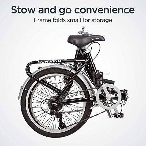 20-Inch Folding Adult Bike for Men and Women - 7-Speed Drivetrain