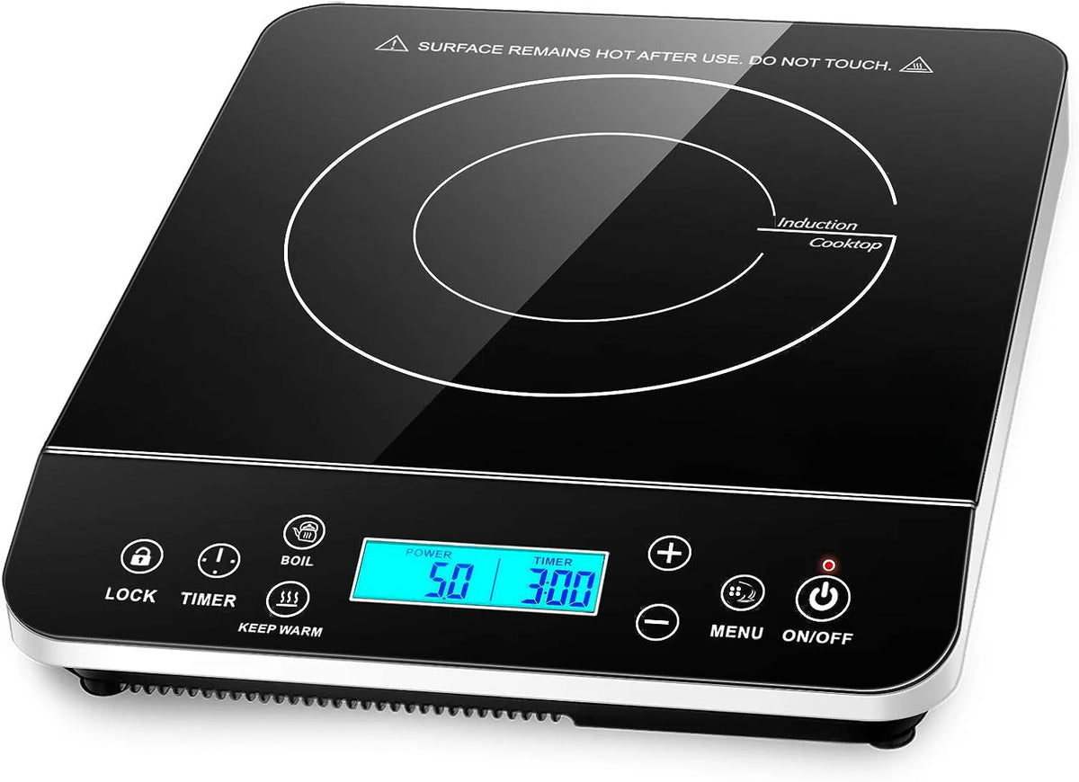 Duxtop Portable Induction Cooktop, 1800W LCD Sensor Touch Control