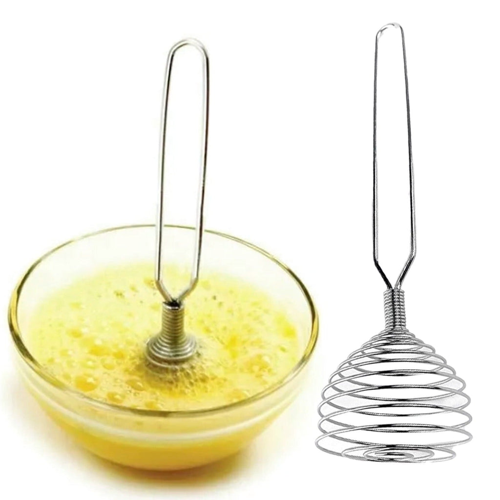 Stainless Steel Spring Coil Whisk Wire Whip Cream Egg Beater Gravy Cream Hand Mixer Kitchen Tool Accessories ...