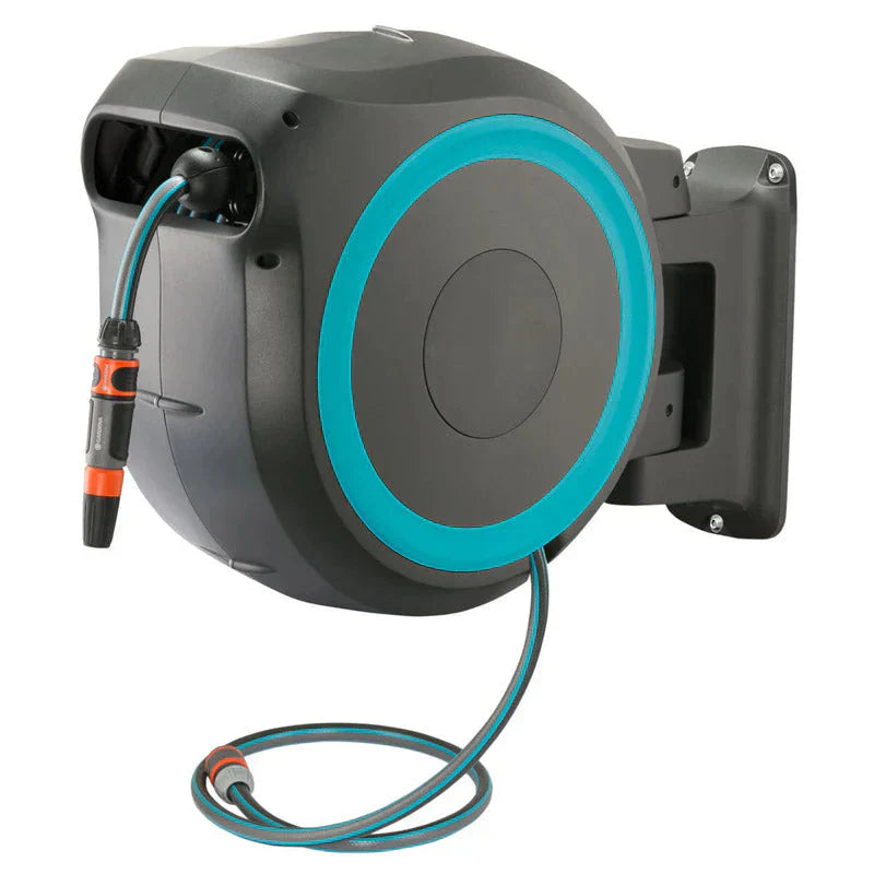 Wall-Mounted Hose Box With Automatic Roll-Up, 35m (114.8 ft)