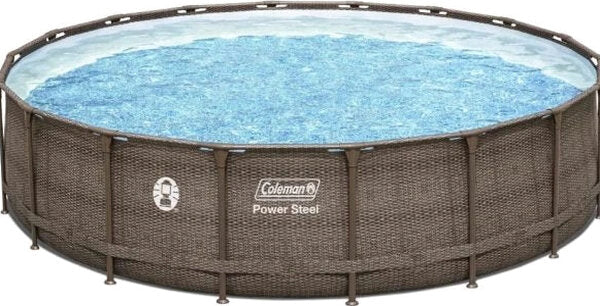 Coleman 18 x 48 Power Steel Frame Above Ground Swimming Pool Set