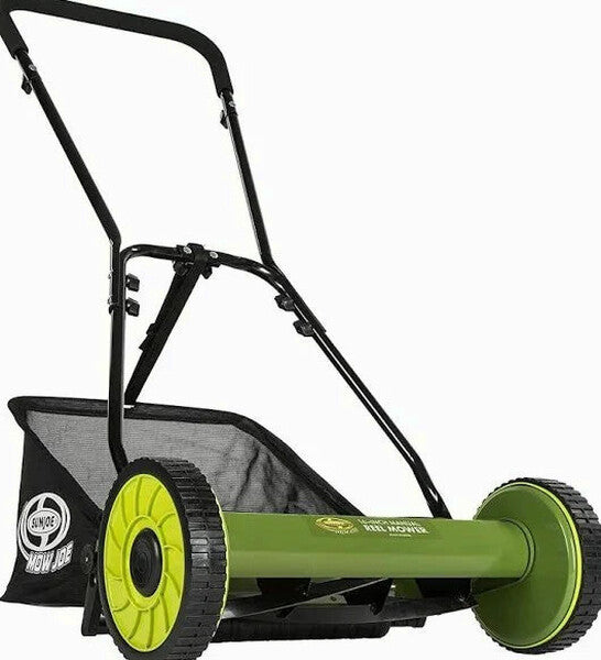 Sun Joe Mj500m Manual Reel Mower Grass Catcher 16 inch