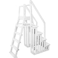 Deluxe A-Frame Above-Ground Swimming Pool Ladder Large Entry Non