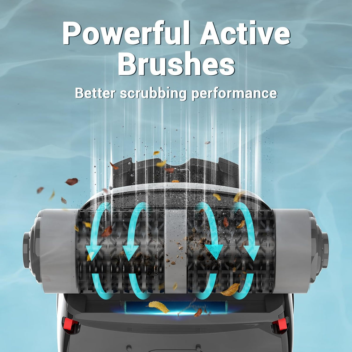 Cordless Robotic Pool Cleaner With Automatic Wall Climbing