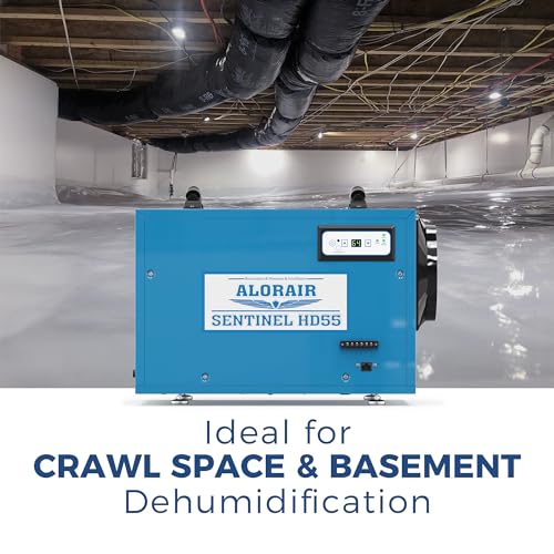 ALORAIR Commercial Dehumidifier 113 Pint, Blue, 1200 Square Feet - HD55 Blue
