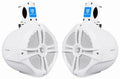 (2) 8 600 Watt Waterproof Overhead Soundbar/Roll Bar Speakers for Jeep Wrangler
