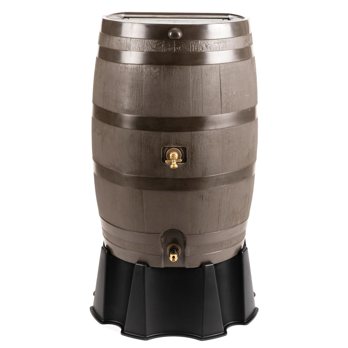 50 Gallon Rain Barrel With Brass Spigot And Flat-Back Design